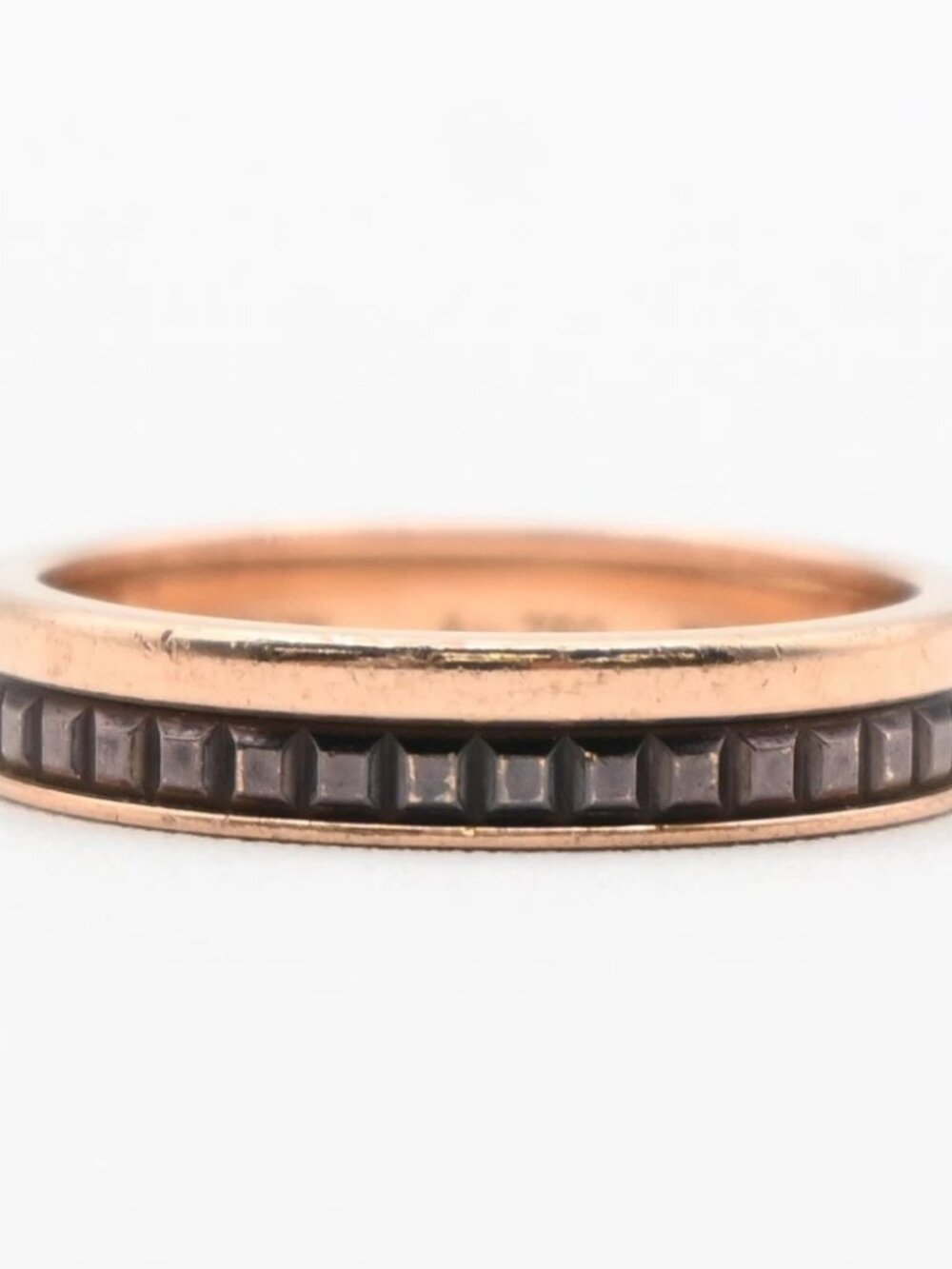 BOUCHERON Logo Quatre Classique Ring Au 750 Rose Gold JP12 US6.5 T52 99LC632